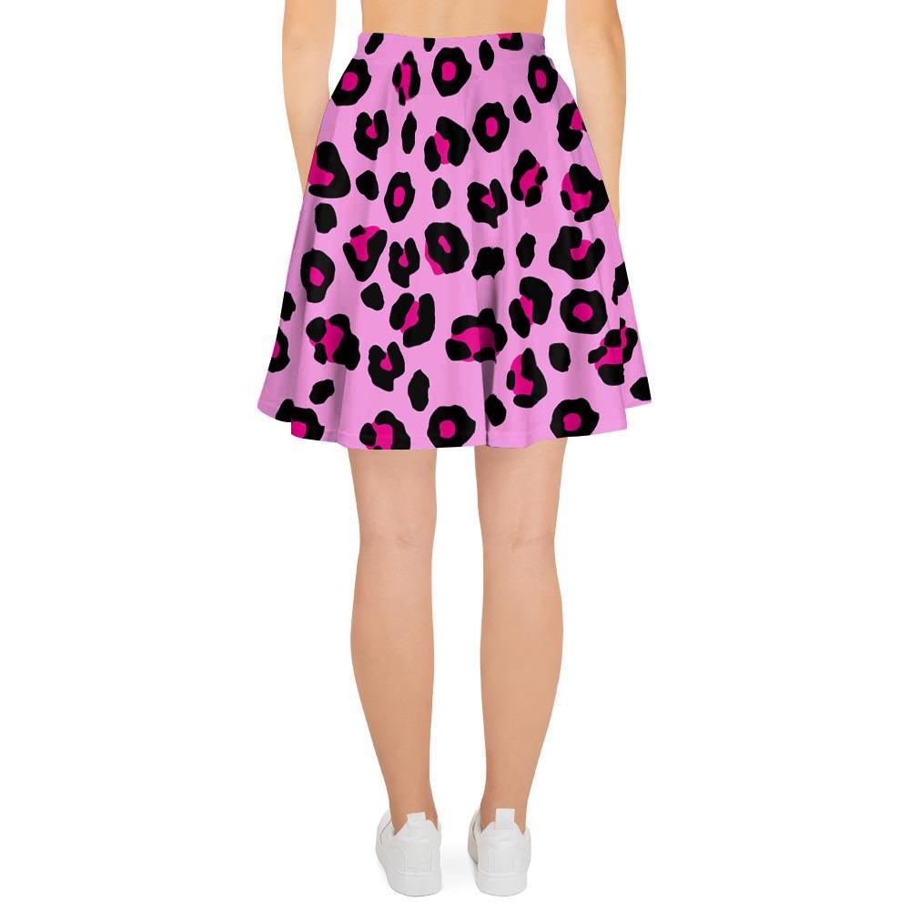 Pink Leopard Women's Skirt-grizzshop
