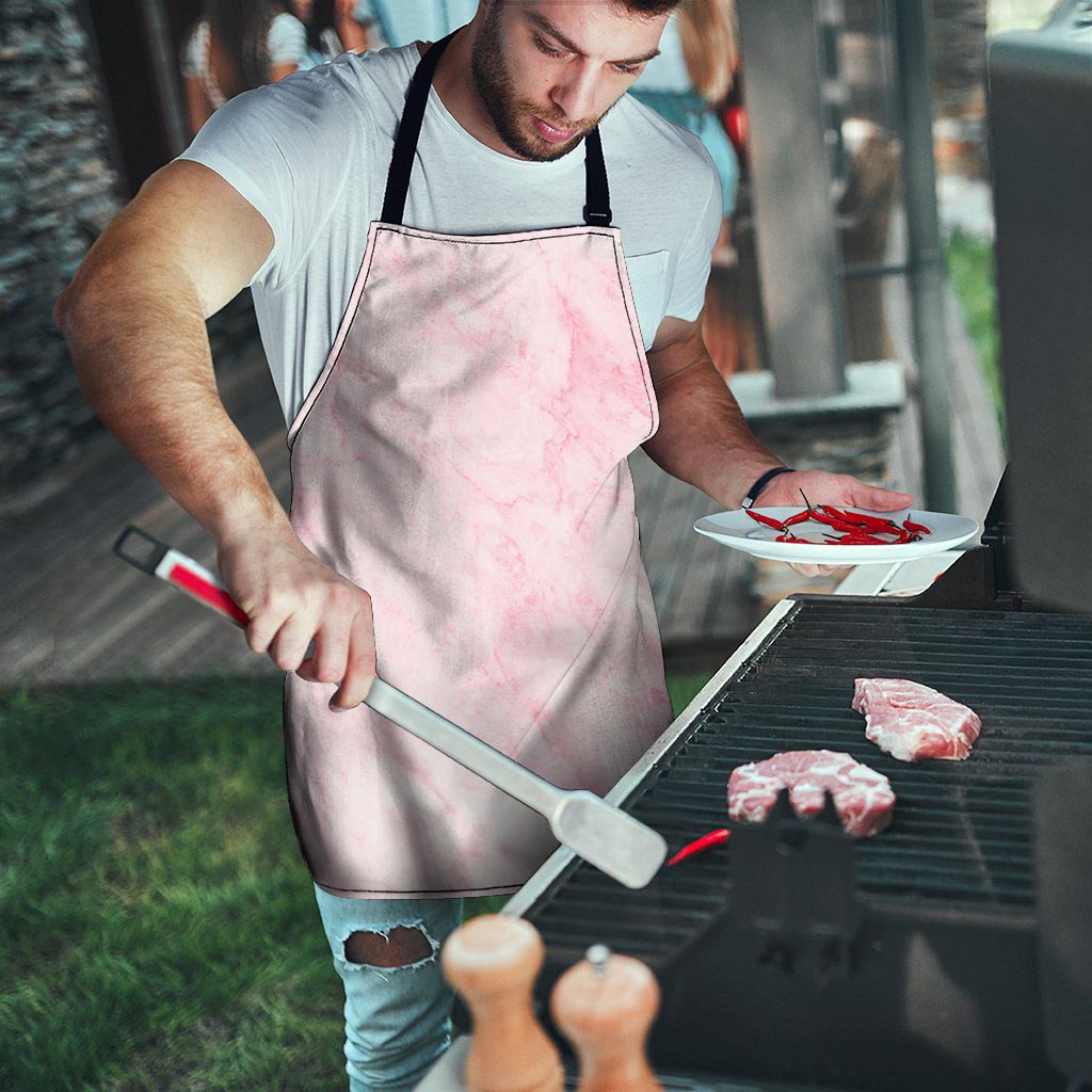 Pink Marble Men's Apron-grizzshop