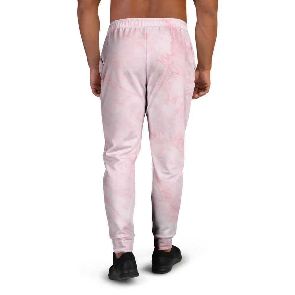 Pink Marble Men's Joggers-grizzshop