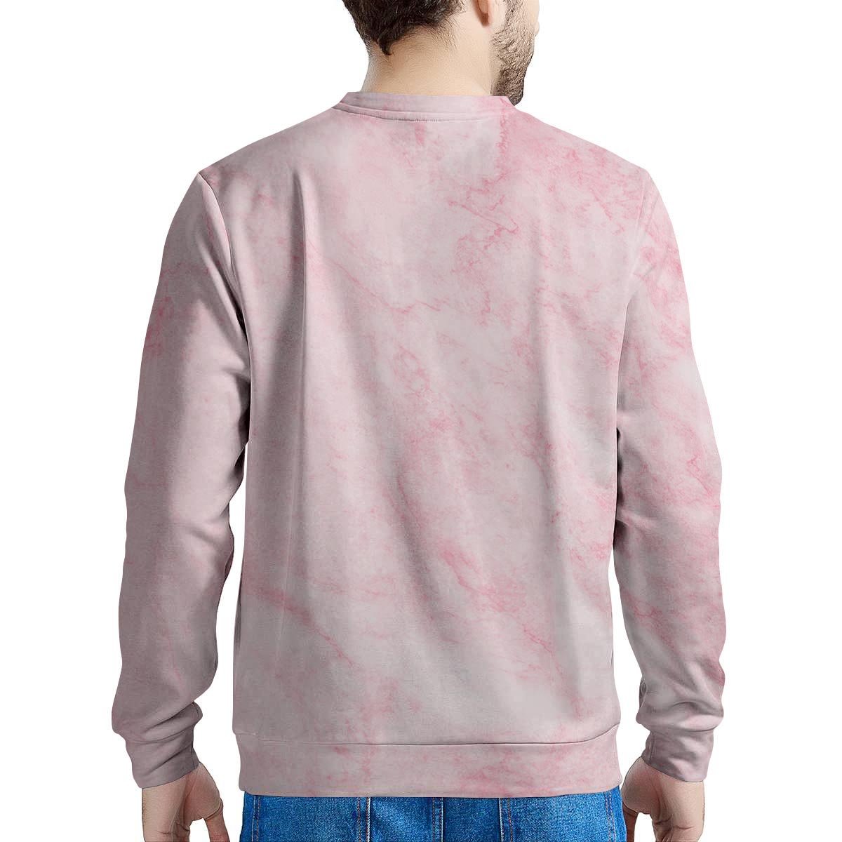 Pink Marble Men's Sweatshirt-grizzshop