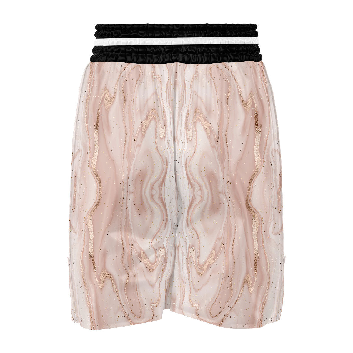 Pink Marble Print Pattern Boxing Shorts-grizzshop