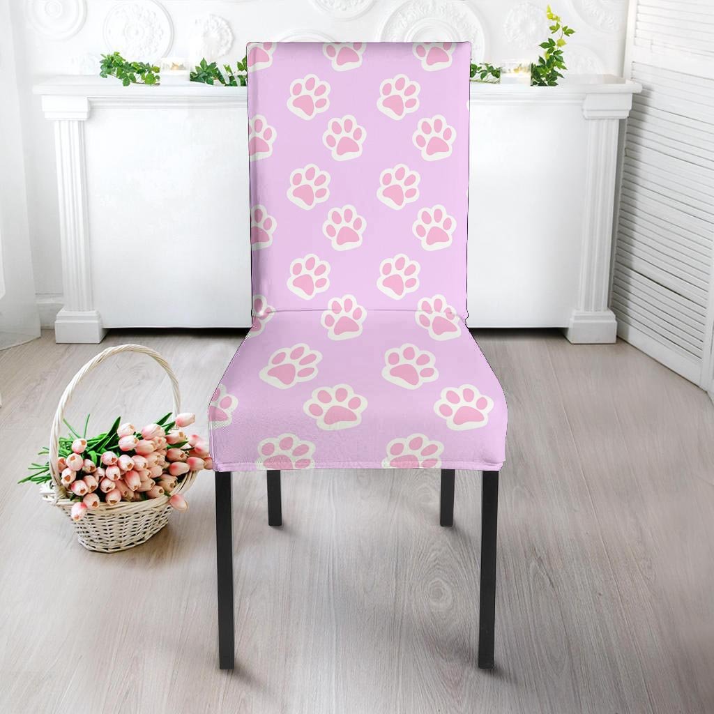 Pink Pastel Paw Chair Cover-grizzshop