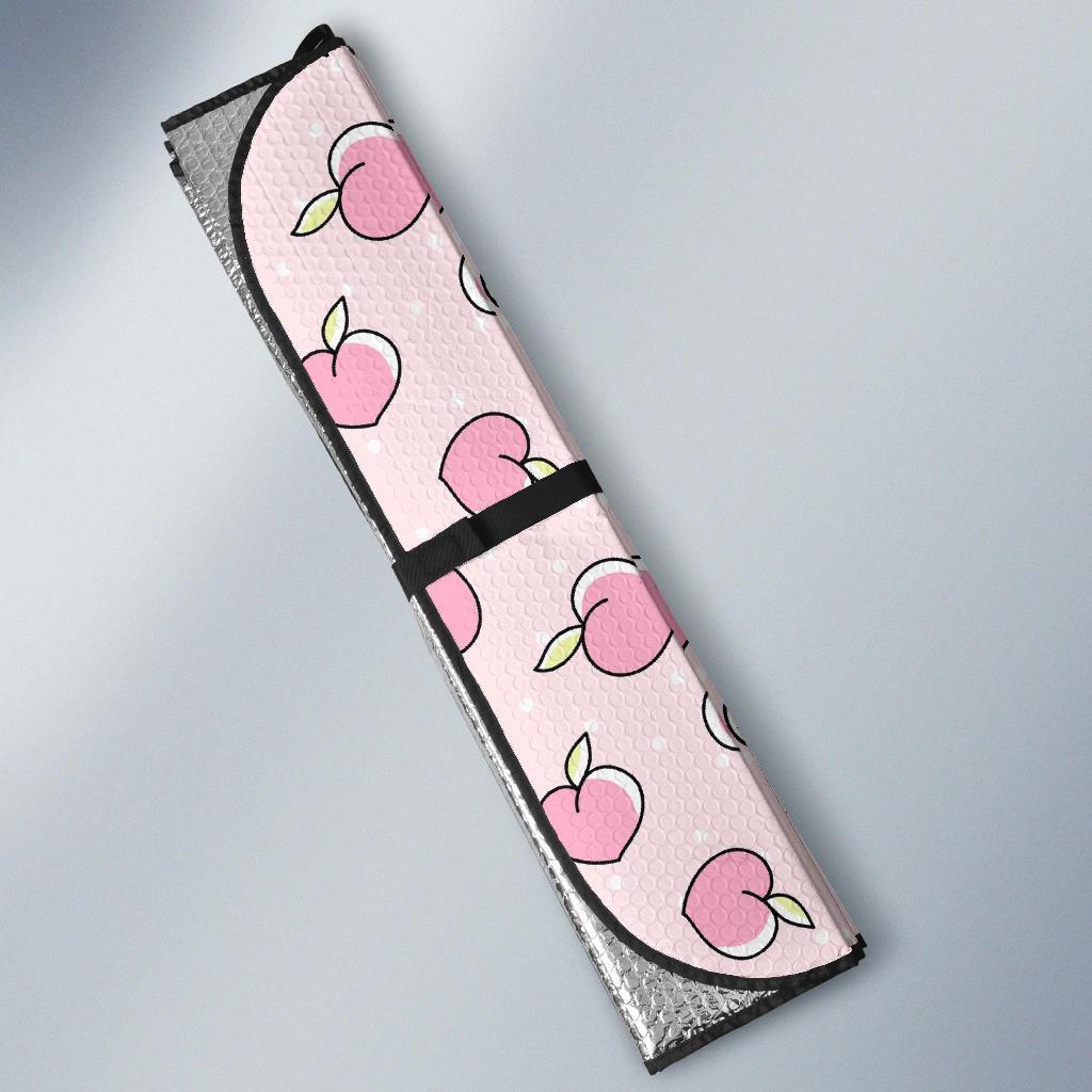 Pink Peach Pattern Print Car Sun Shade-grizzshop