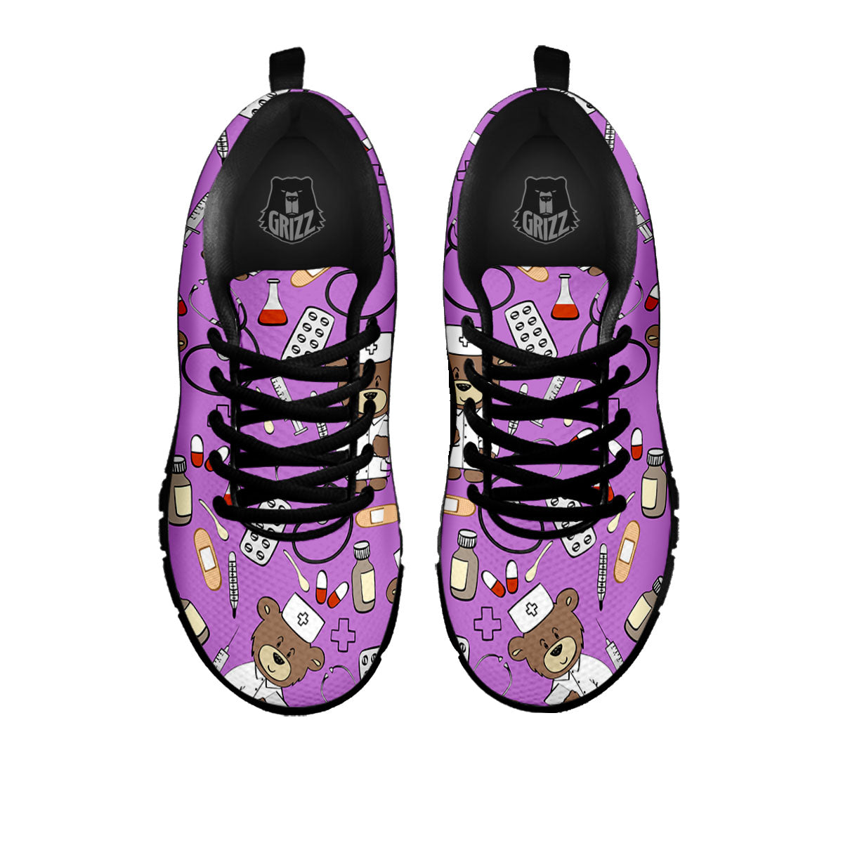 Pink Teddy Bear Nurse - Sneakers-grizzshop