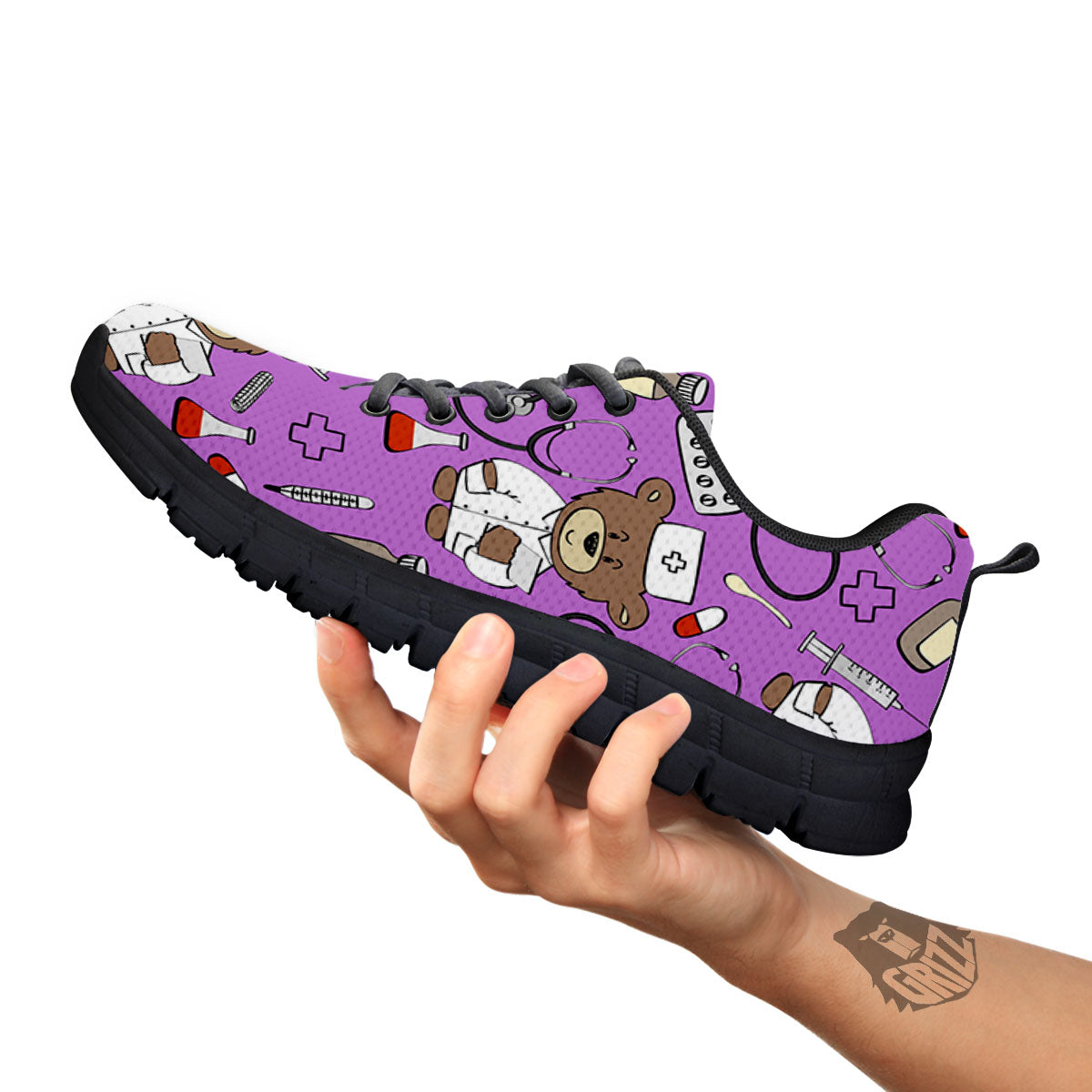 Pink Teddy Bear Nurse - Sneakers-grizzshop