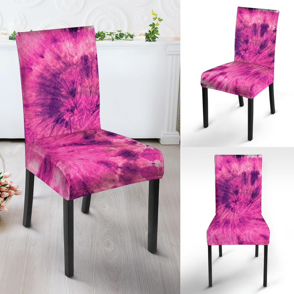 Pink Tie Dye Chair Cover-grizzshop