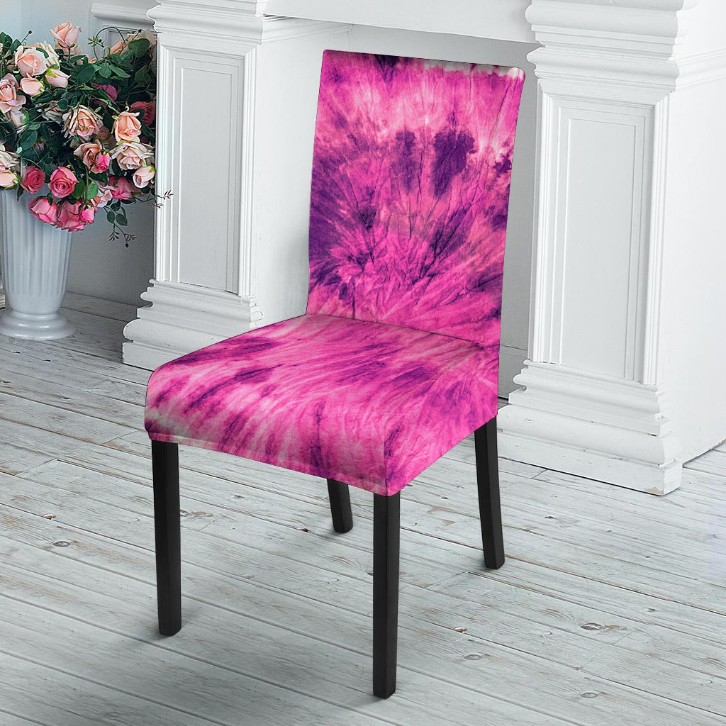 Pink Tie Dye Chair Cover-grizzshop