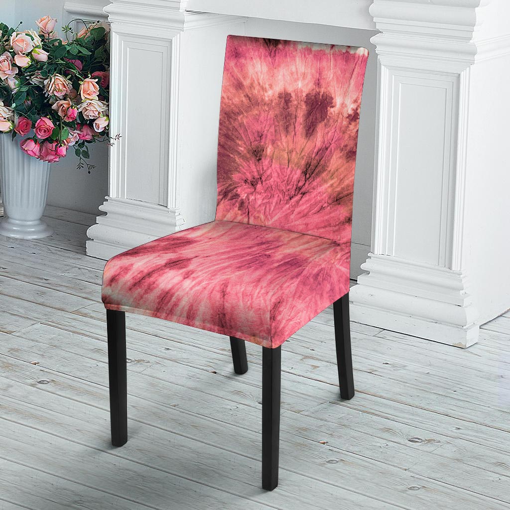 Pink Tie Dye Print Chair Cover-grizzshop