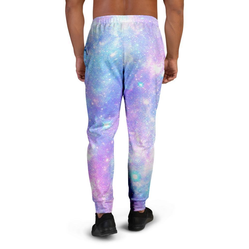 Pink and Blue Galaxy Space Men's Joggers-grizzshop