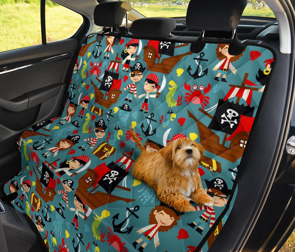 Pirate Pattern Print Pet Car Seat Cover-grizzshop