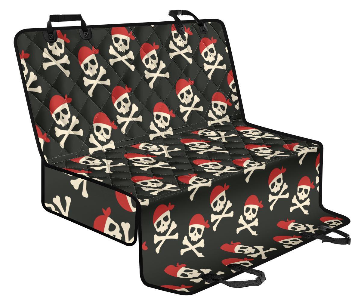 Pirate Skull Print Pattern Pet Car Seat Cover-grizzshop