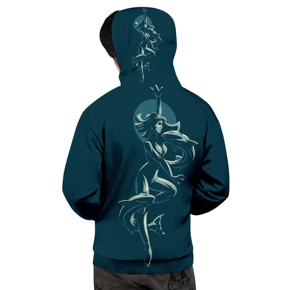 Pisces Sign Astrology Print Men's Hoodie-grizzshop