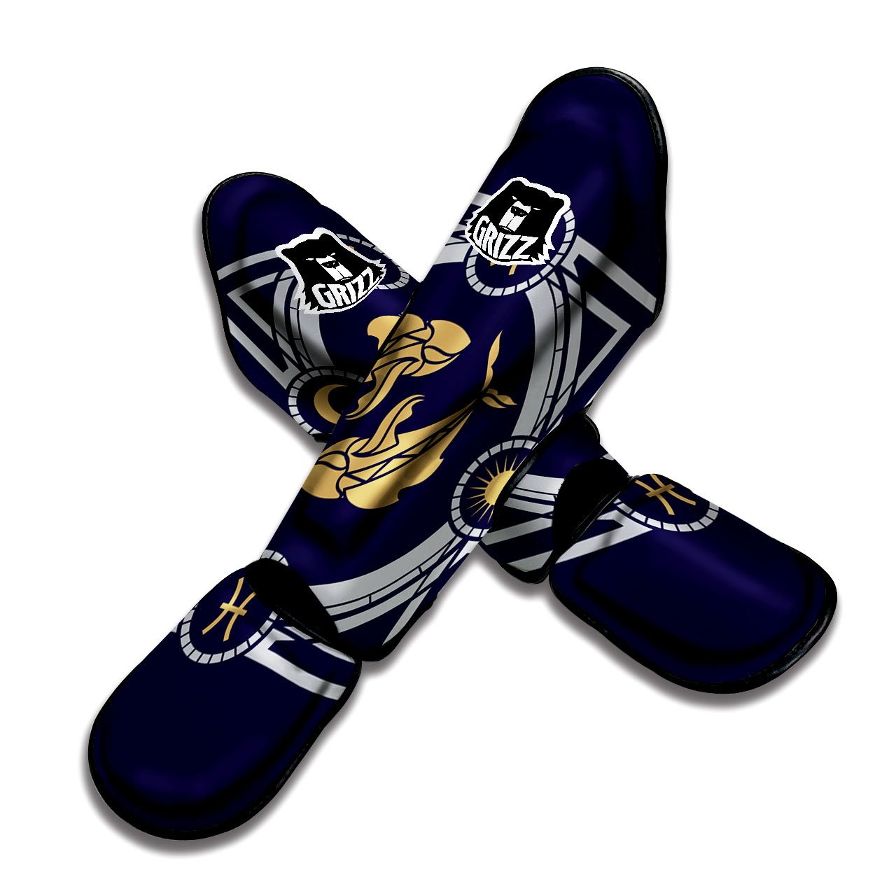 Pisces Sign Horoscope Print Muay Thai Shin Guards-grizzshop