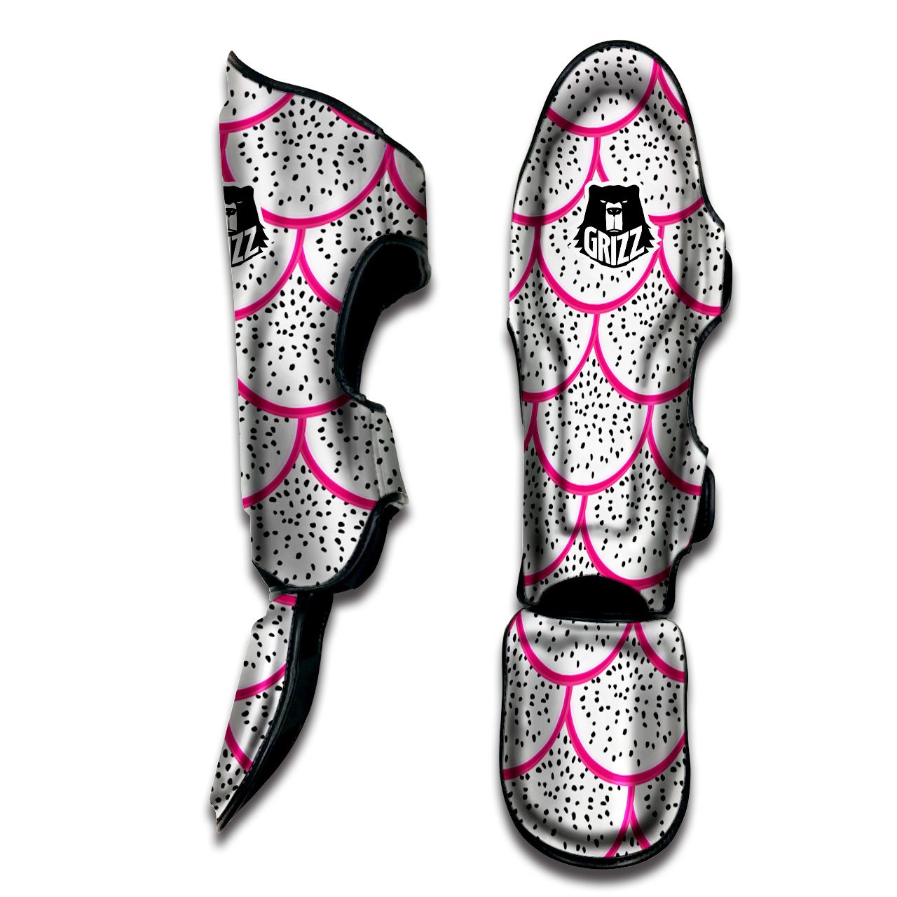 Pitaya Pattern Print Muay Thai Shin Guards-grizzshop