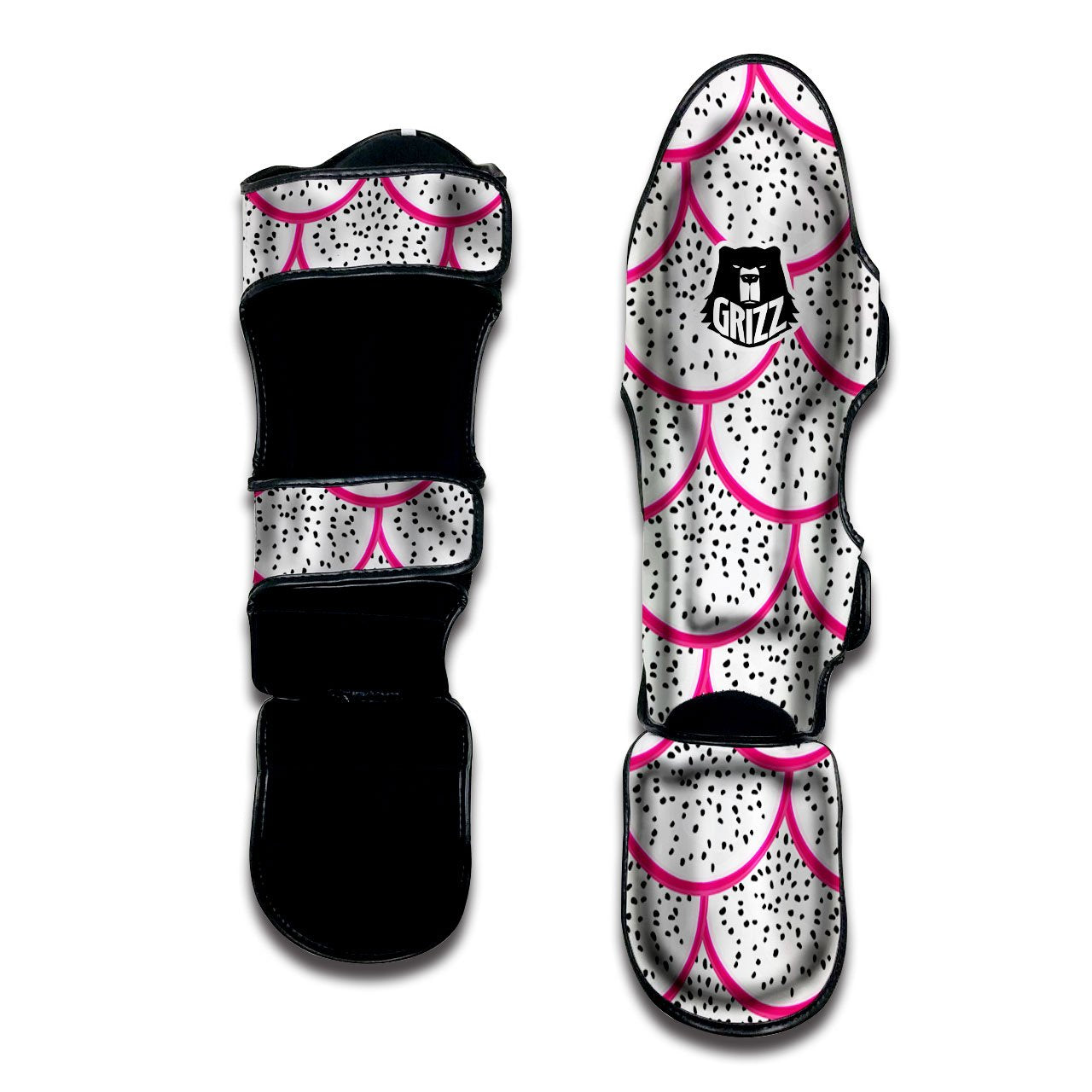 Pitaya Pattern Print Muay Thai Shin Guards-grizzshop