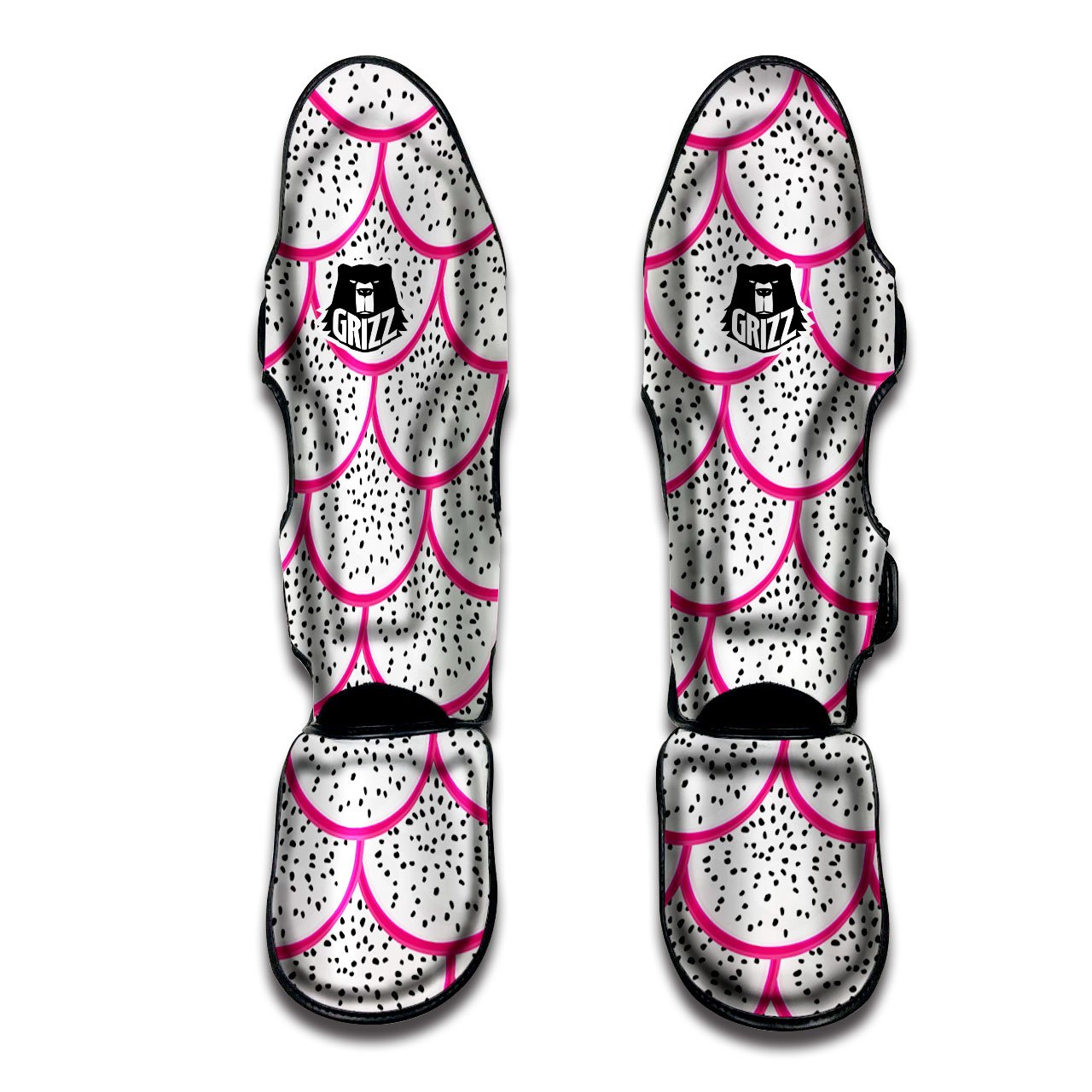 Pitaya Pattern Print Muay Thai Shin Guards-grizzshop
