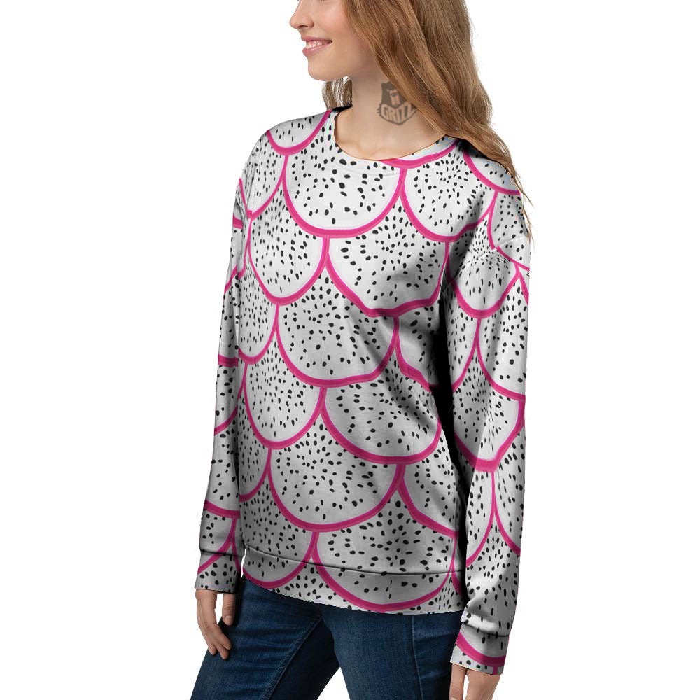 Pitaya Pattern Print Women's Sweatshirt-grizzshop