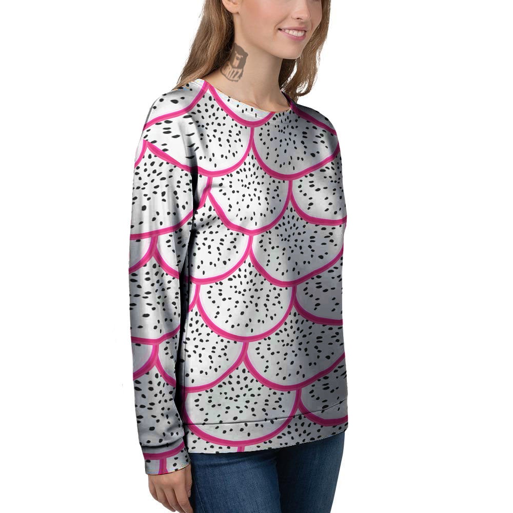 Pitaya Pattern Print Women's Sweatshirt-grizzshop
