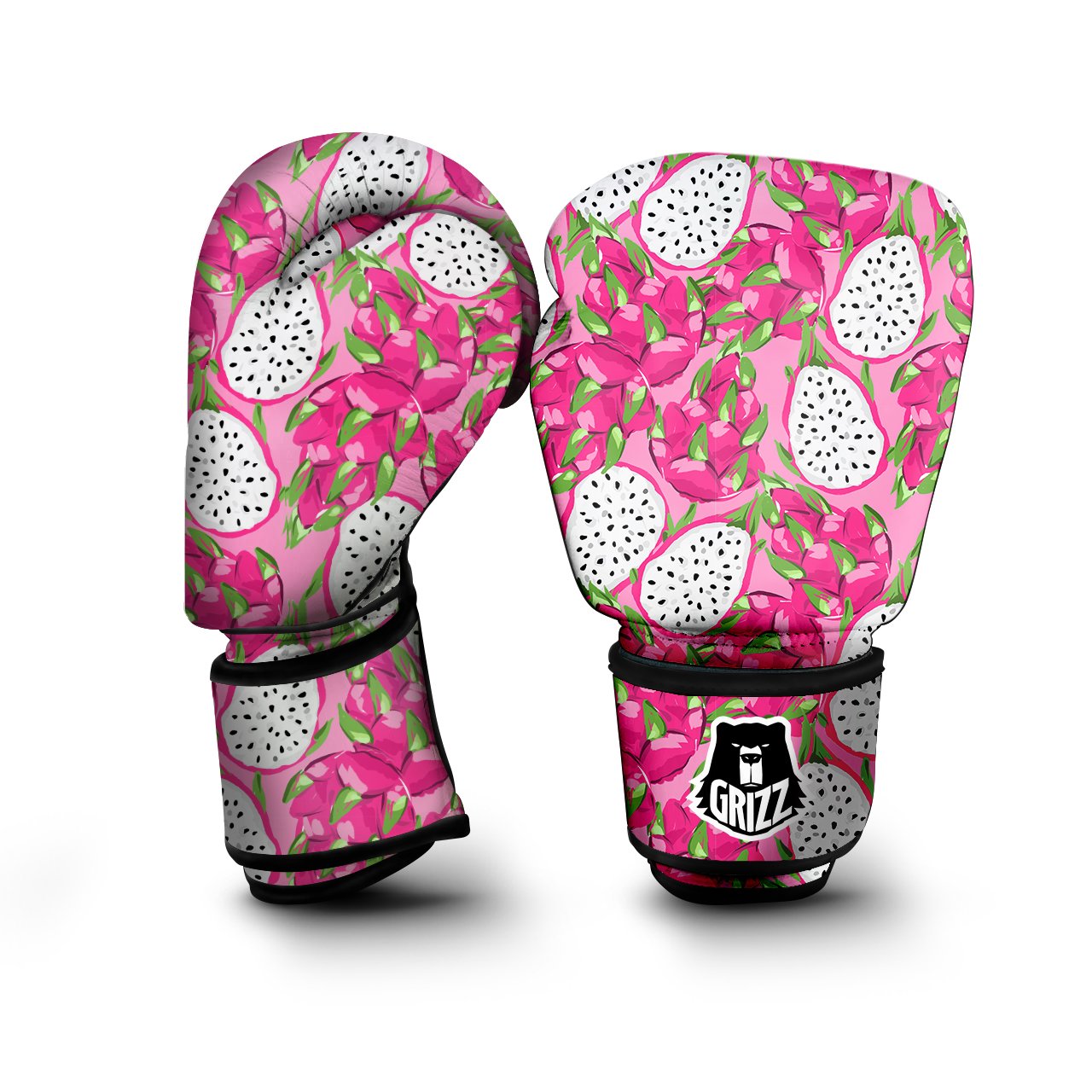 Pitaya Tropical Print Pattern Boxing Gloves-grizzshop
