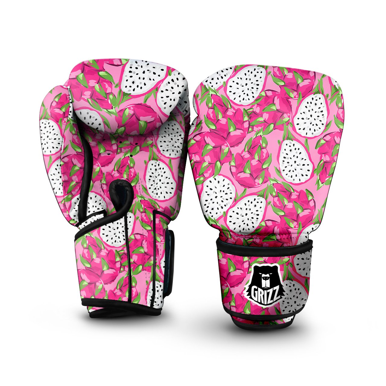 Striped Pineapple Print Pattern Boxing Gloves