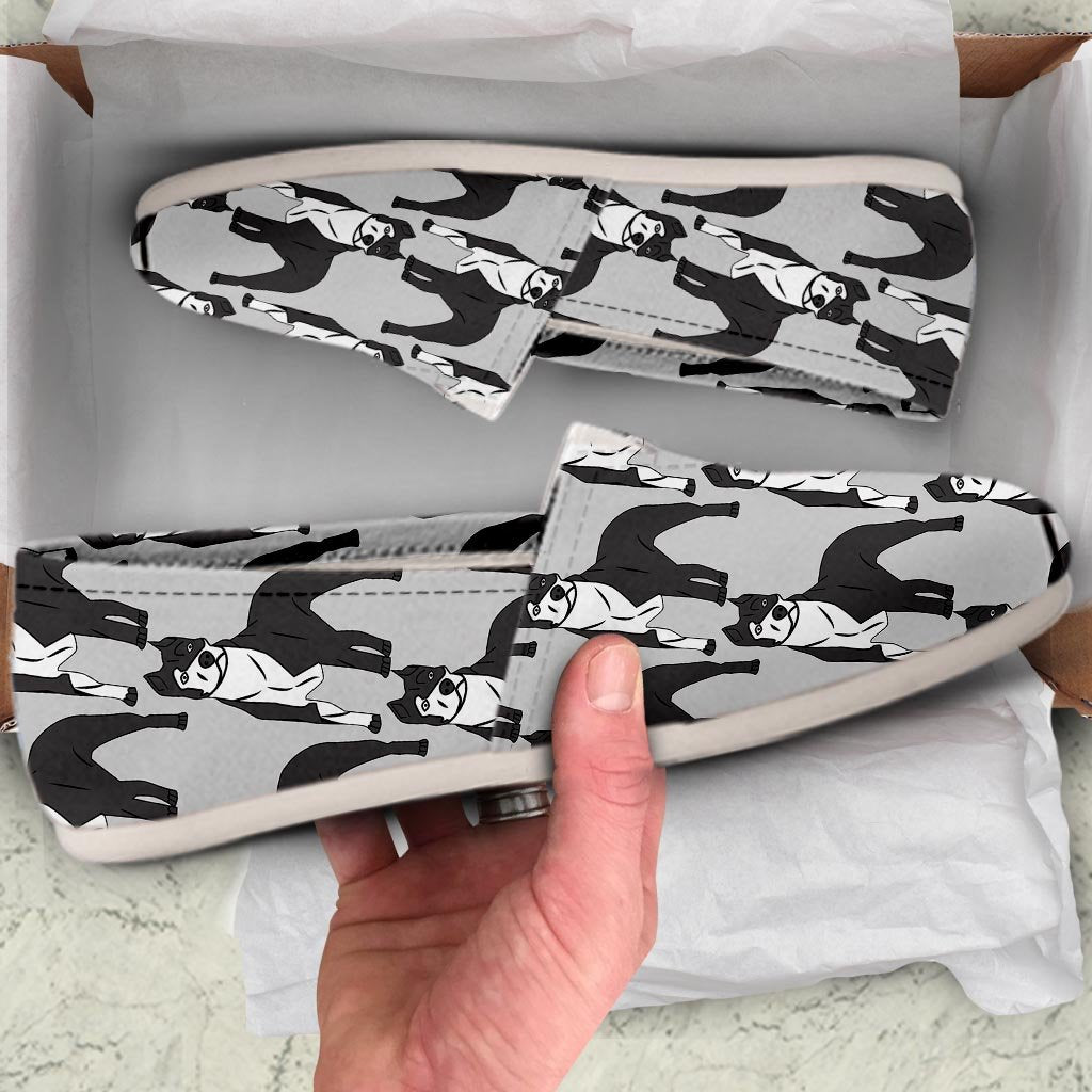 Pitbull Print Canvas Shoes-grizzshop
