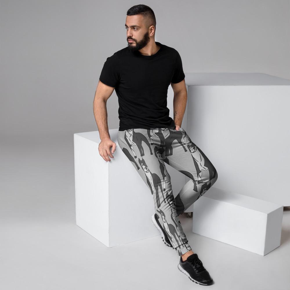 Pitbull Print Men's Joggers-grizzshop