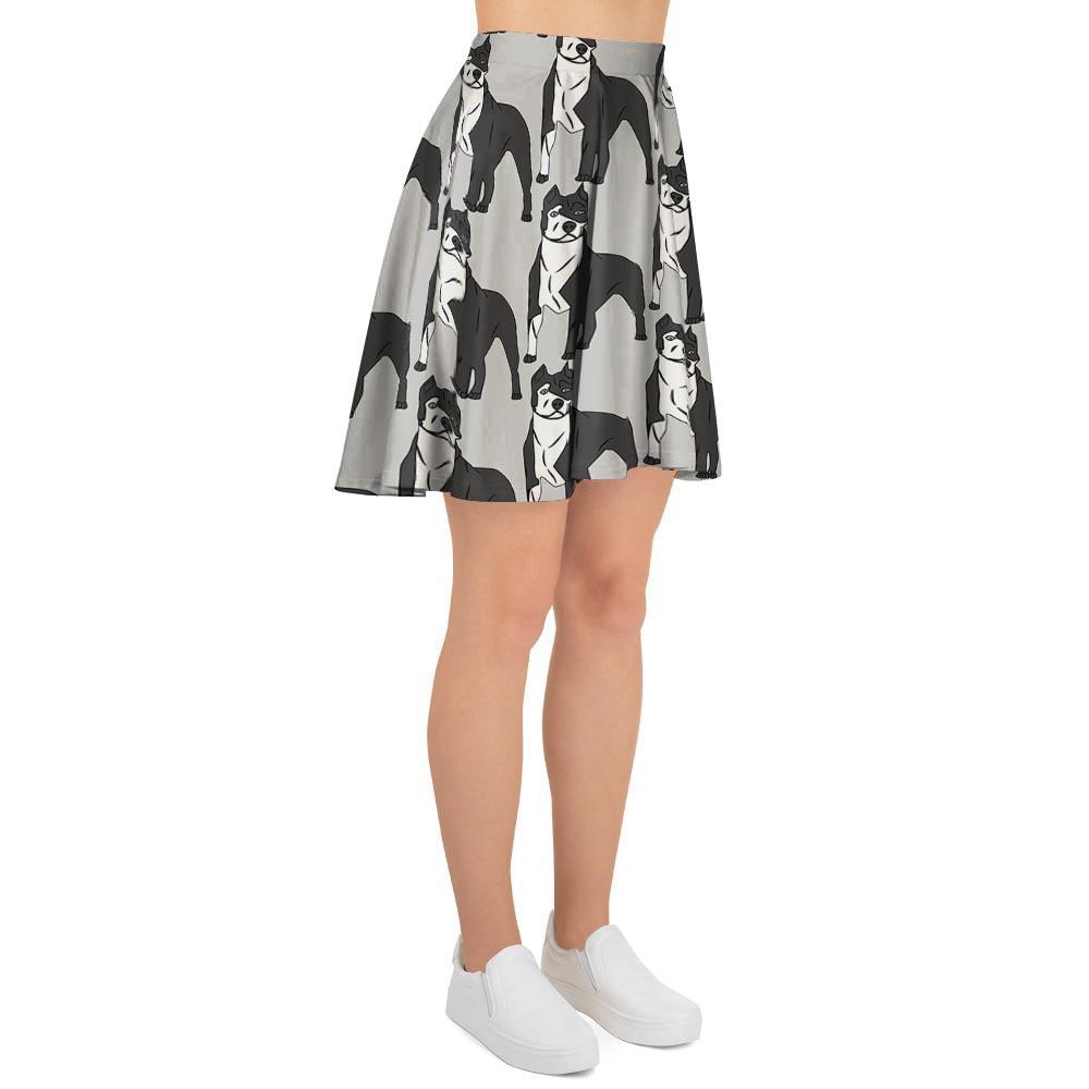 Pitbull Print Women's Skirt-grizzshop