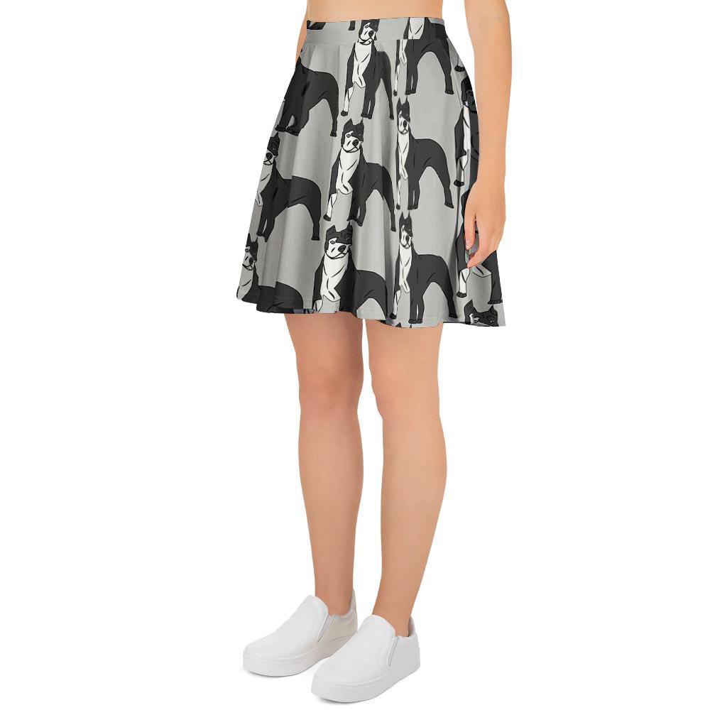 Pitbull Print Women's Skirt-grizzshop