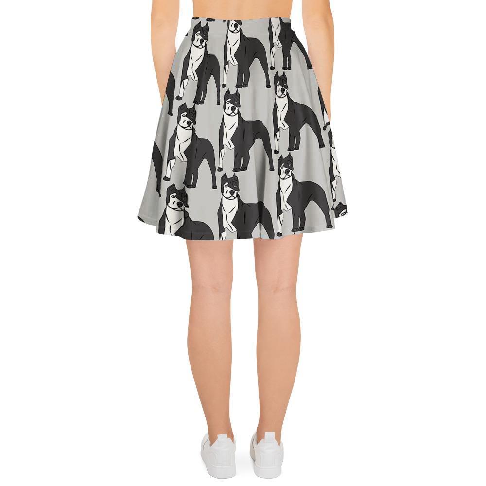 Pitbull Print Women's Skirt-grizzshop