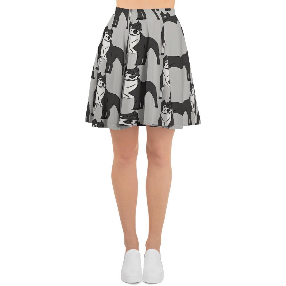 Pitbull Print Women's Skirt-grizzshop