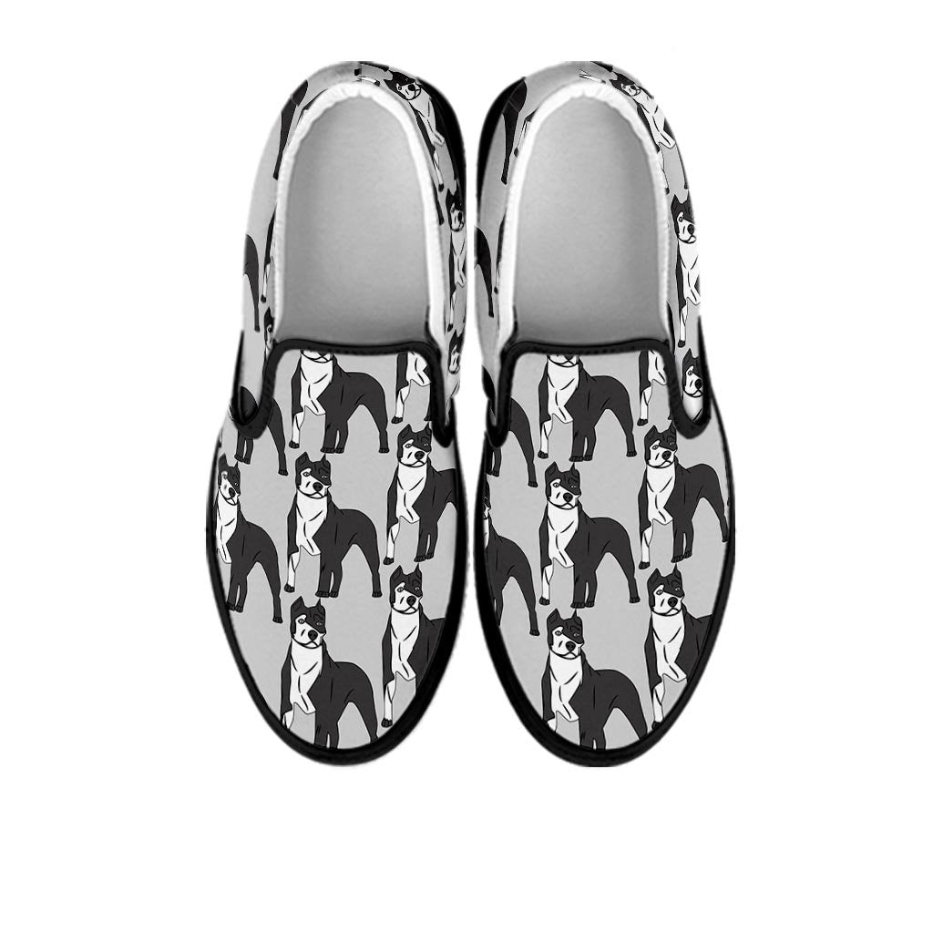 Pitbull Print Women's Slip On Sneakers-grizzshop