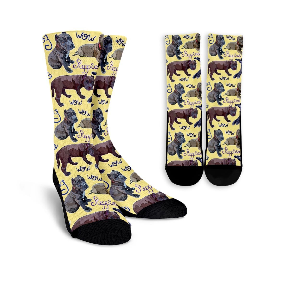 Pitbull Puppy Unisex Socks-grizzshop
