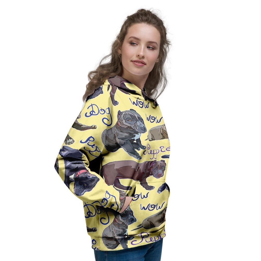 Pitbull Puppy Women's Hoodie-grizzshop
