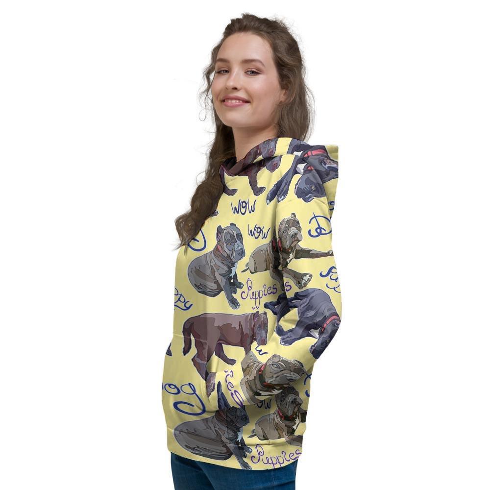Pitbull Puppy Women's Hoodie-grizzshop