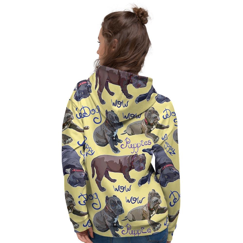 Pitbull Puppy Women's Hoodie-grizzshop