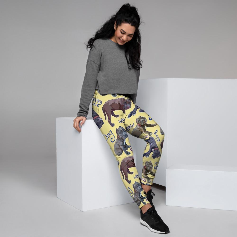 Pitbull Puppy Women's Joggers-grizzshop