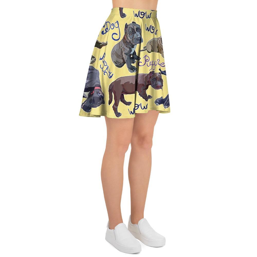 Pitbull Puppy Women's Skirt-grizzshop