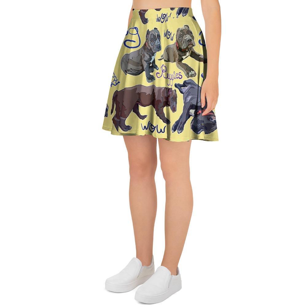 Pitbull Puppy Women's Skirt-grizzshop