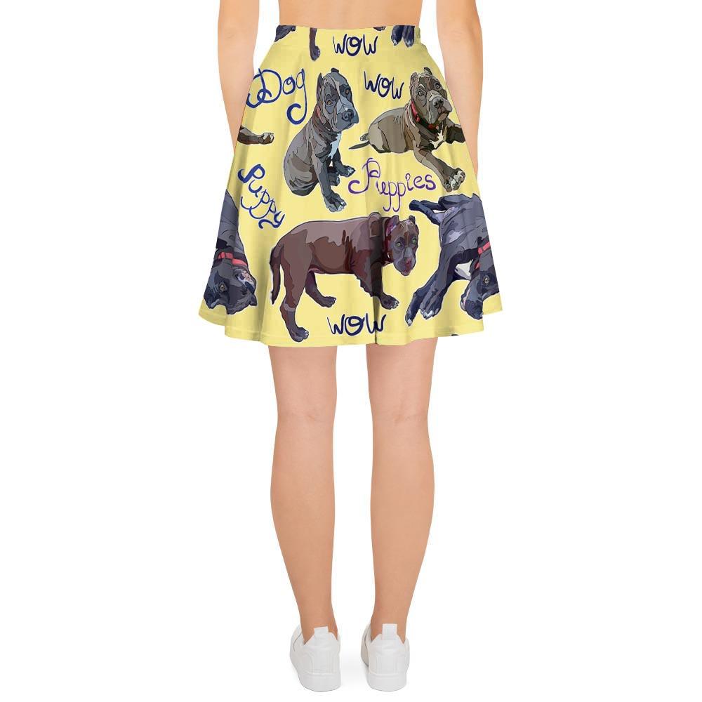 Pitbull Puppy Women's Skirt-grizzshop