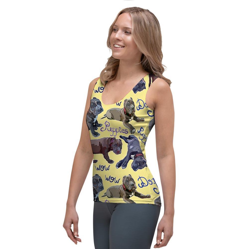 Pitbull Puppy Women's Tank Top-grizzshop