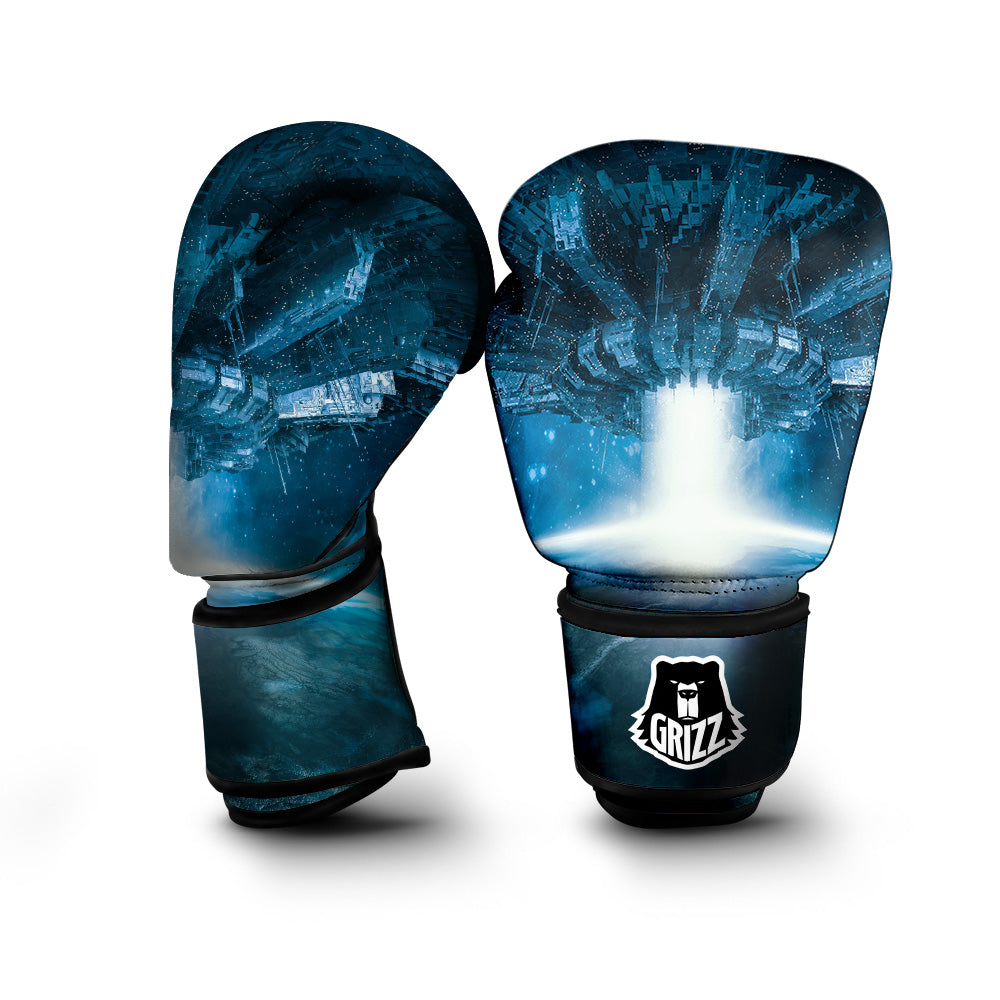 Planetary Invasion Print Boxing Gloves-grizzshop