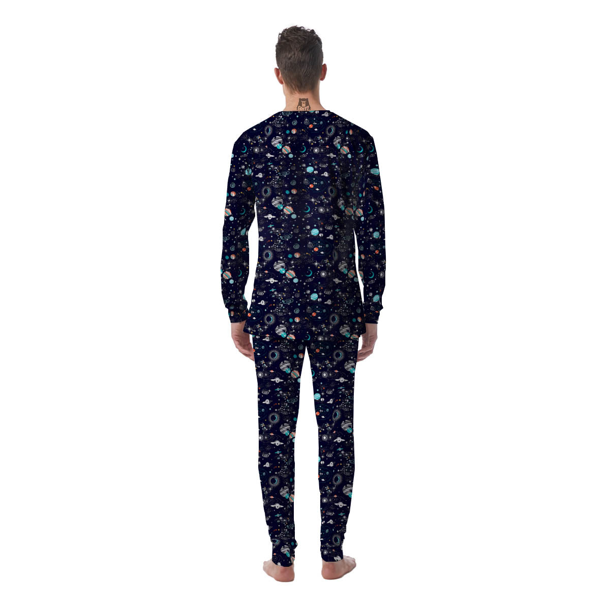 Planets And Constellations Print Pattern Men's Pajamas-grizzshop