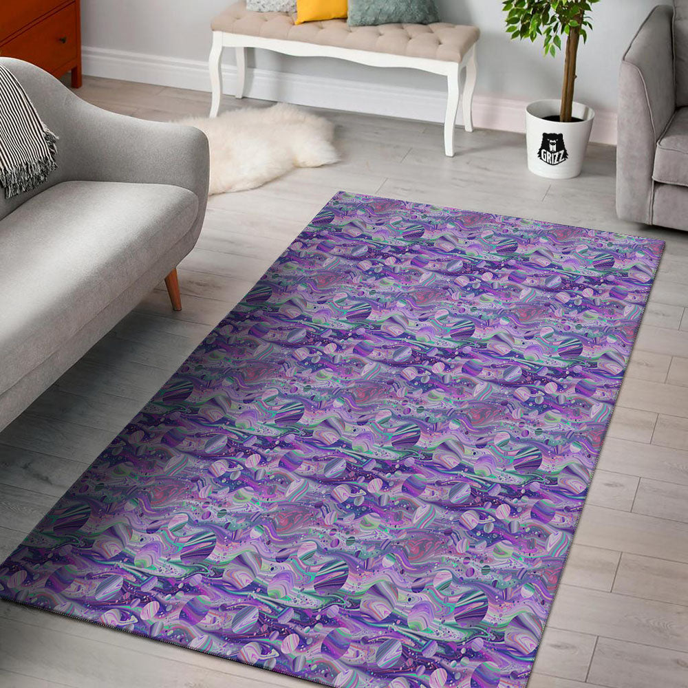 Planets Fantasy Print Pattern Floor Mat-grizzshop