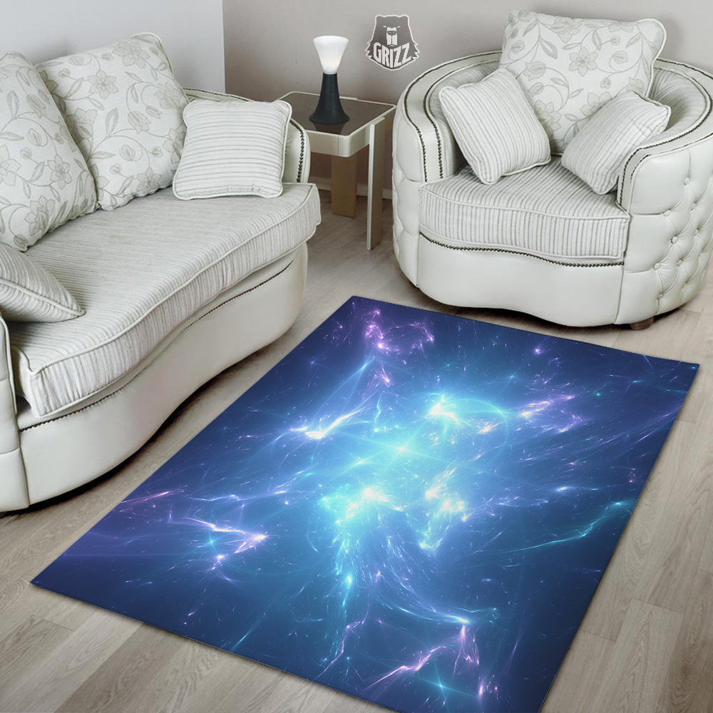 Plasma Blue Print Floor Mat-grizzshop