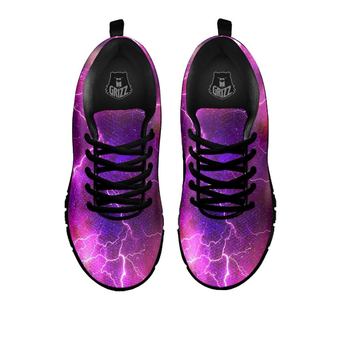 Plasma Lightning Print Black Sneaker-grizzshop