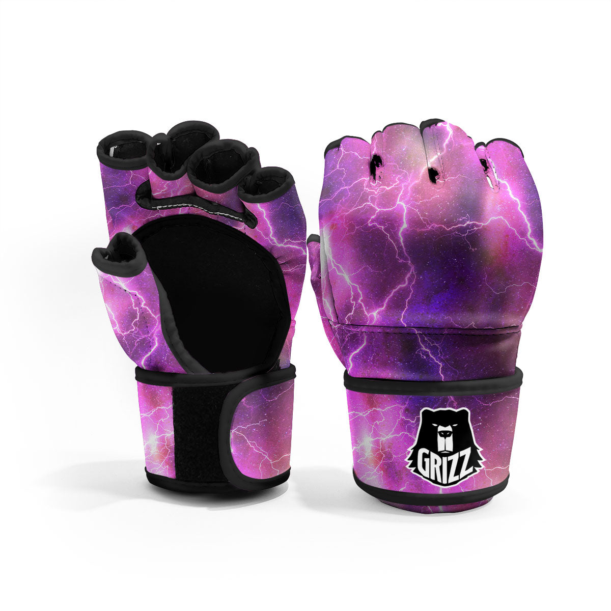 Plasma Lightning Print MMA Gloves-grizzshop