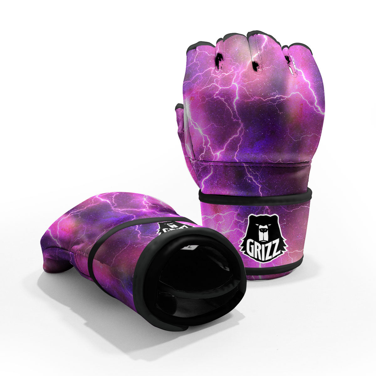 Plasma Lightning Print MMA Gloves-grizzshop