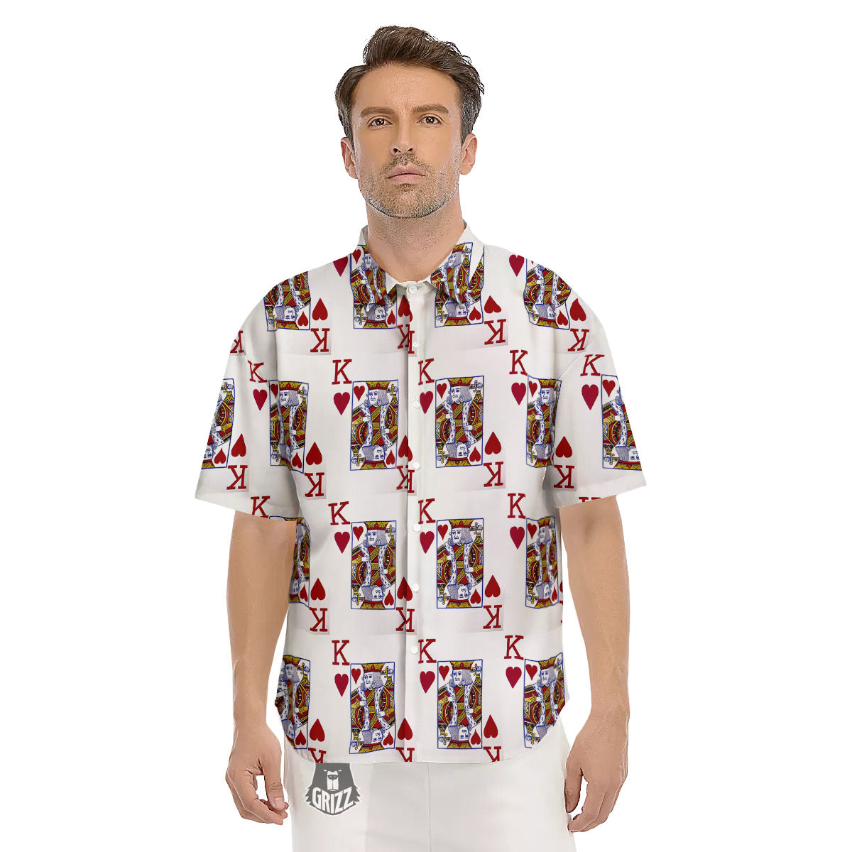 Playing Card King Of Hearts Print Pattern Boxing Gloves