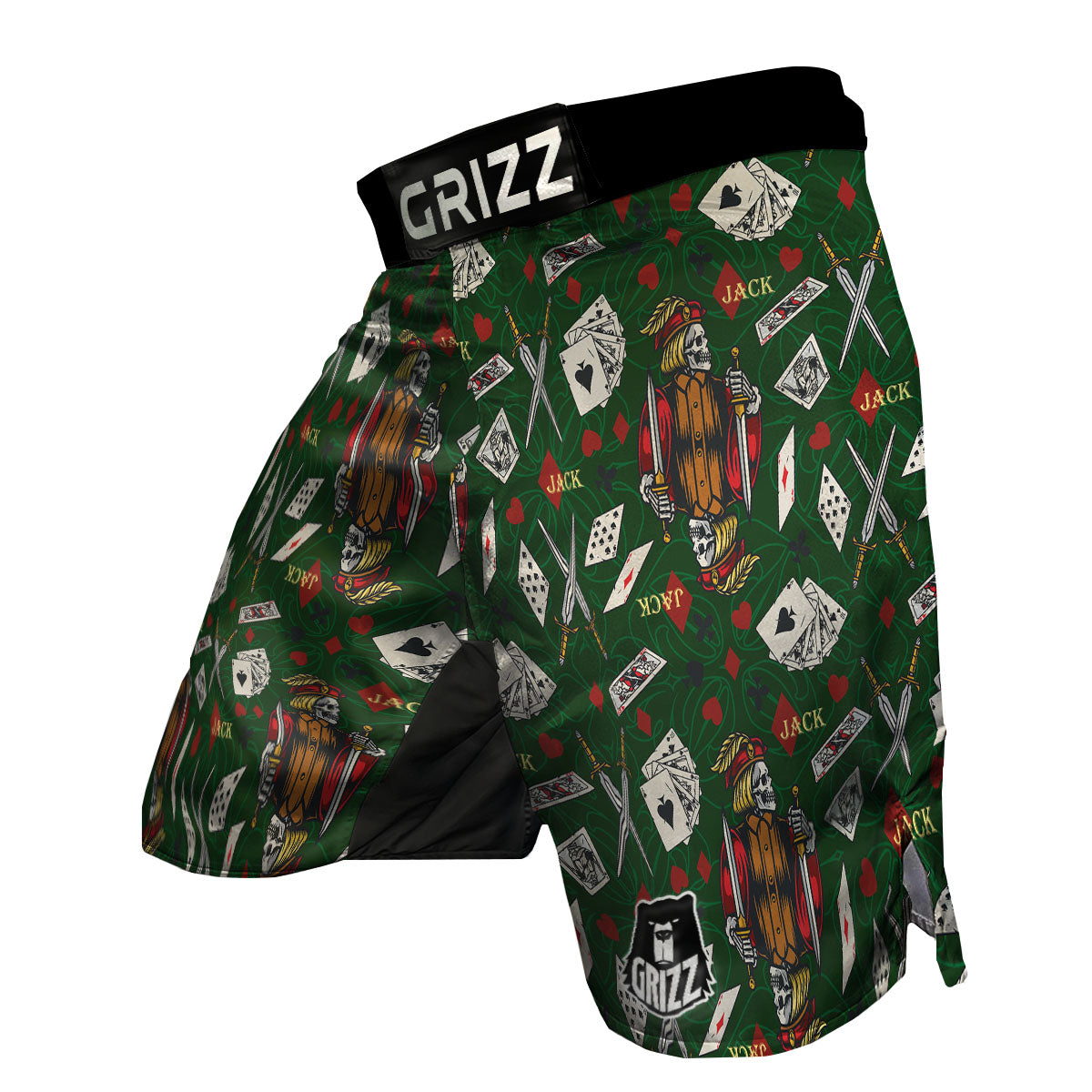 Playing Card Suits Poker Print Pattern MMA Shorts-grizzshop