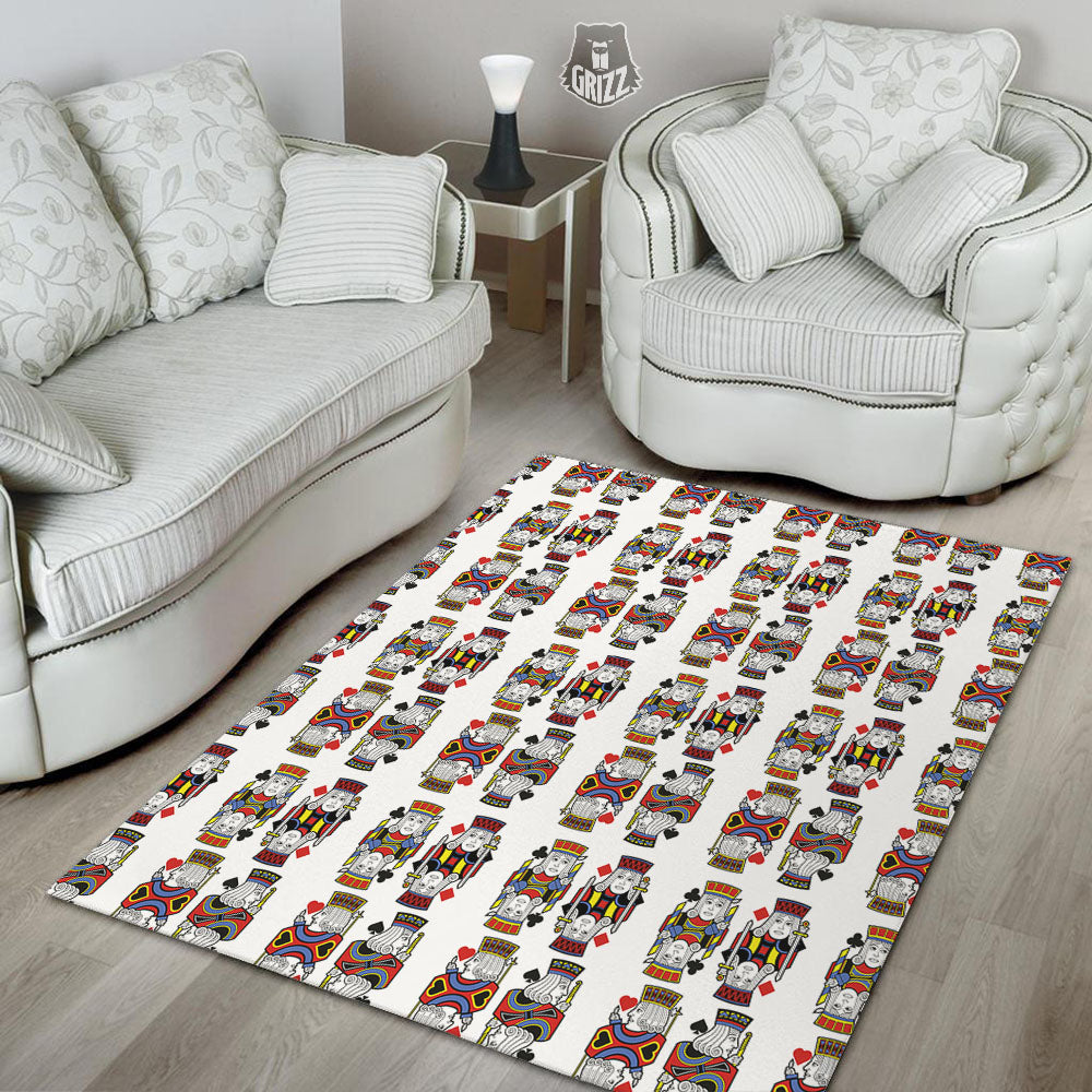 Playing Cards Four Jacks Print Pattern Floor Mat-grizzshop